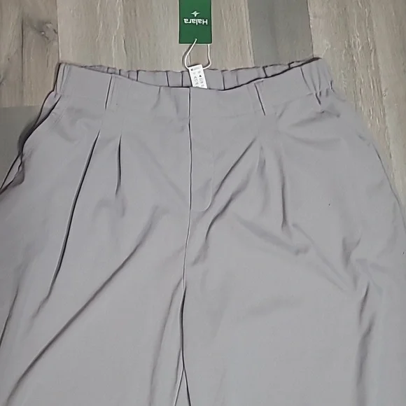 NWT Halara Flex Elegant Gray Wide-Leg Women's Pants Size XL Petite Firm - Picture 4 of 7
